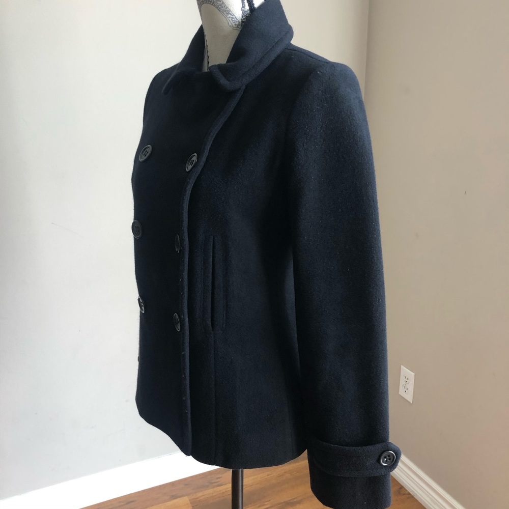 VINCE double breasted wool cashmere blend pea coat - Picture 6 of 12